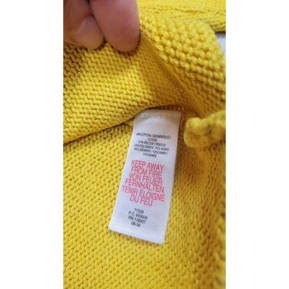 Baby Boden Yellow Pointelle Knit Cardigan (12–18 Months) - Picture 2 of 4
